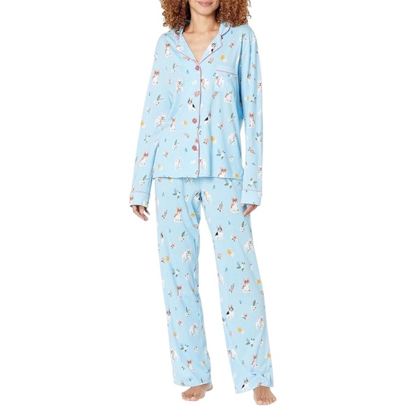 P.J. SALVAGE Pajama Set Paws & Breathe Dog Print Size L - Picture 2 of 14